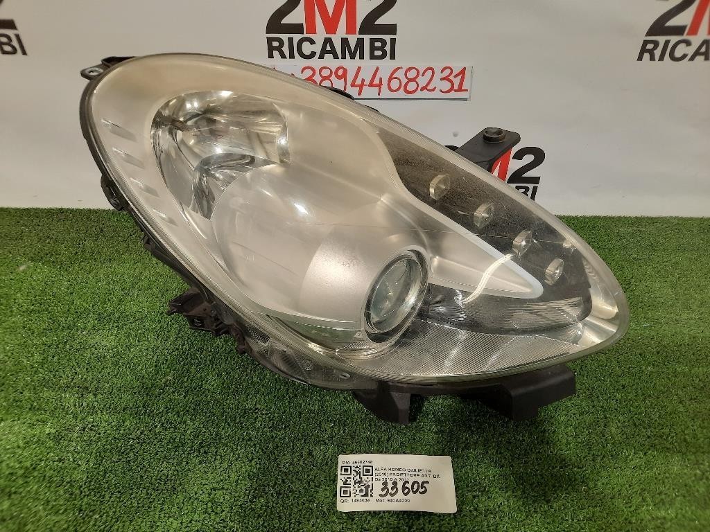 Proiettore ANT DX 46602748 Alfa Romeo Giulietta 2010