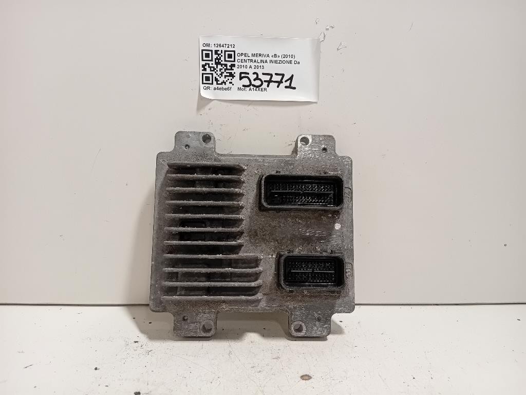 Centralina Iniezione 12647212 Opel Meriva B 2010