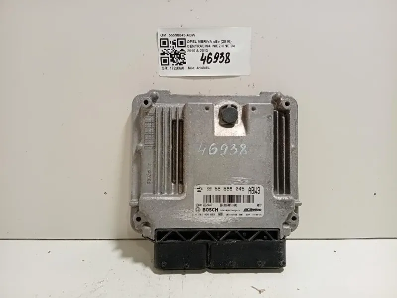 Centralina Iniezione 55598045 ABW Opel Meriva B 2010