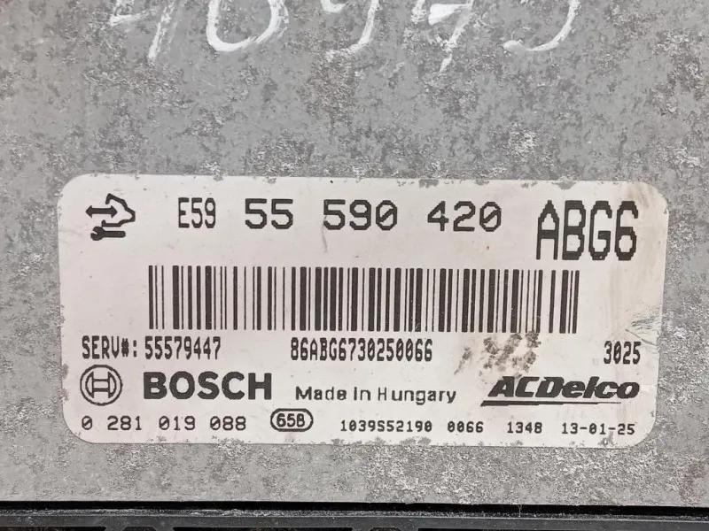 Centralina Iniezione 55590420ABG Opel Meriva B 2010