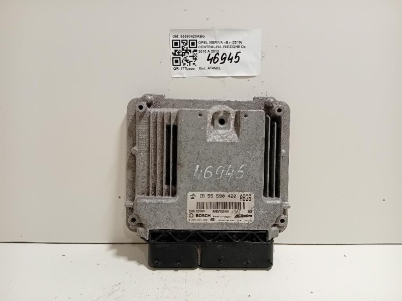 Centralina Iniezione 55590420ABG Opel Meriva B 2010