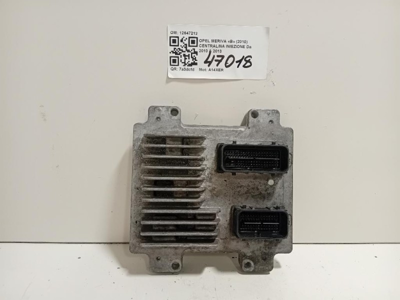 Centralina Iniezione 12647212 Opel Meriva B 2010