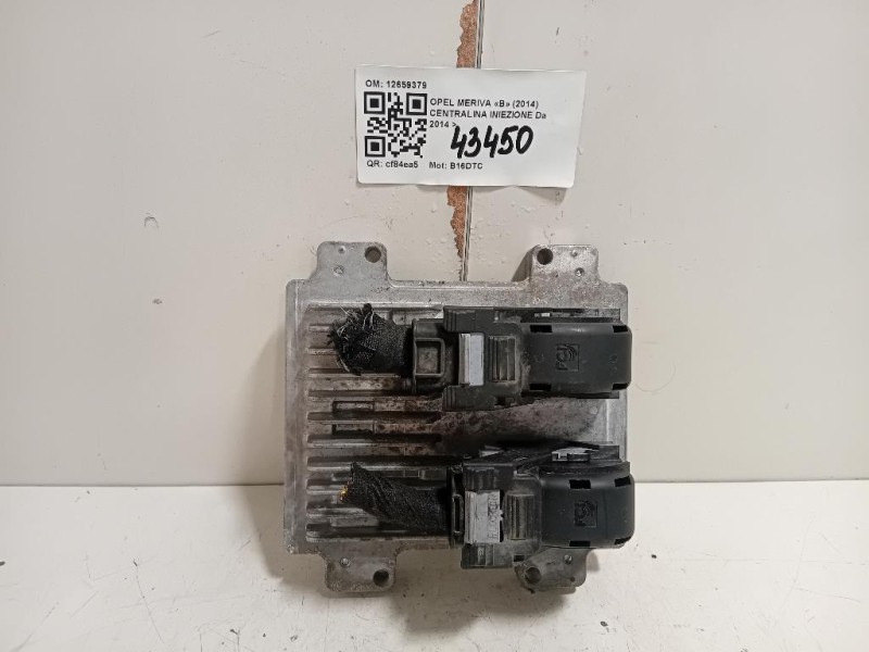 Centralina Iniezione 12659379 Opel Meriva B 2014