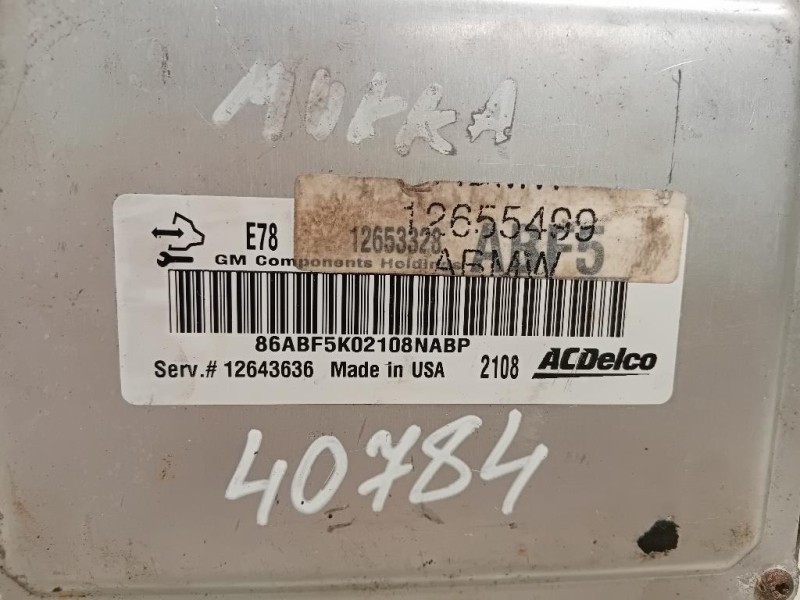 Centralina Iniezione 12643636 Opel Mokka 2013