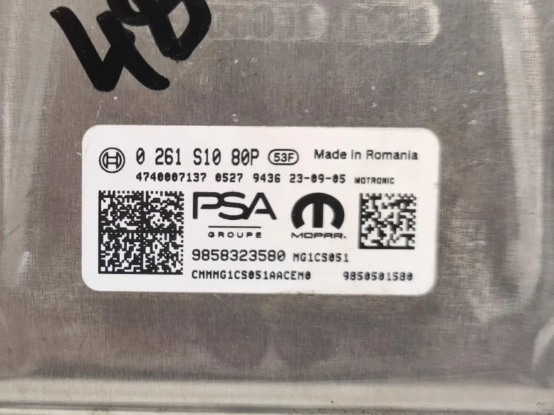 Centralina Iniezione 0261S1080P 9858323580 Opel Mokka B 2020