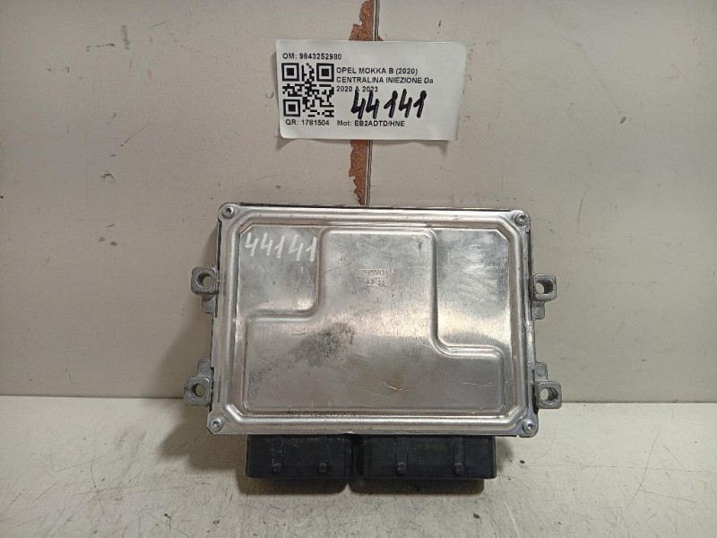 Centralina Iniezione 9843252980 Opel Mokka B 2020
