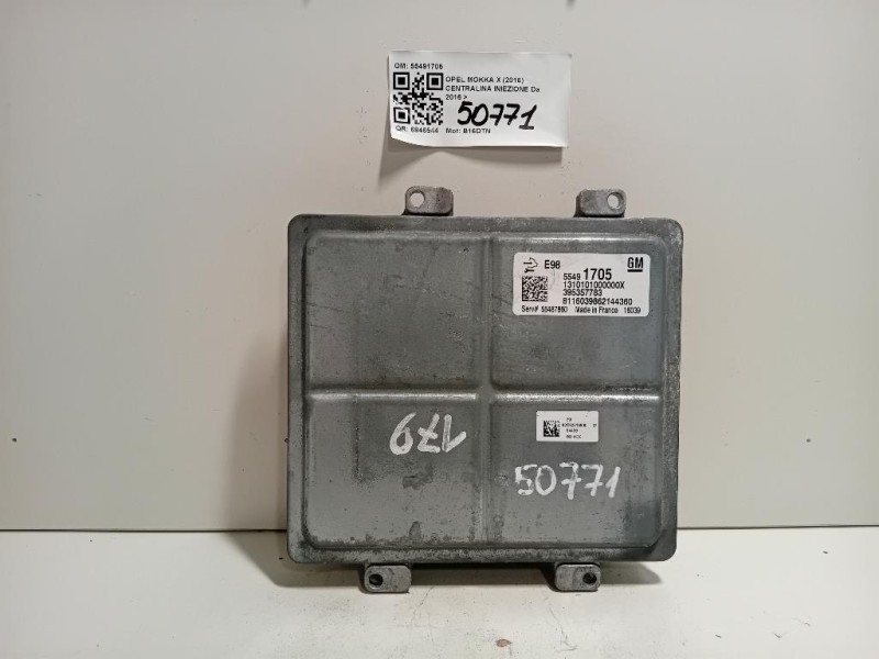 Centralina Iniezione 55491705 Opel Mokka X 2016
