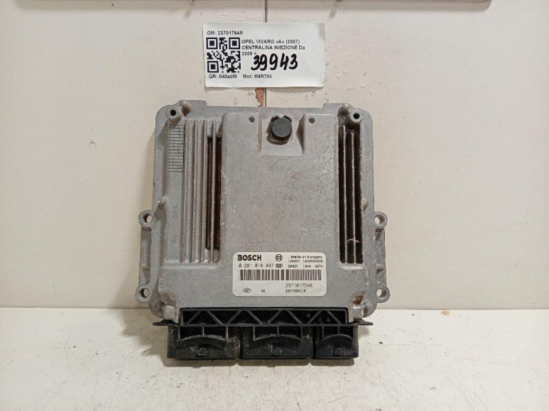 Centralina Iniezione 23701754R Opel Vivaro A 2007