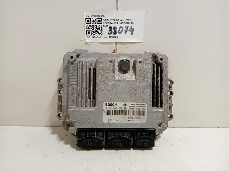 Centralina Iniezione 8200935115 0281017065 Opel Vivaro A 2007