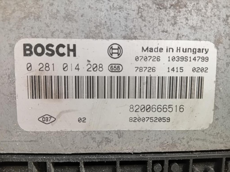 Centralina Iniezione 8200666516 Opel Vivaro A 2007