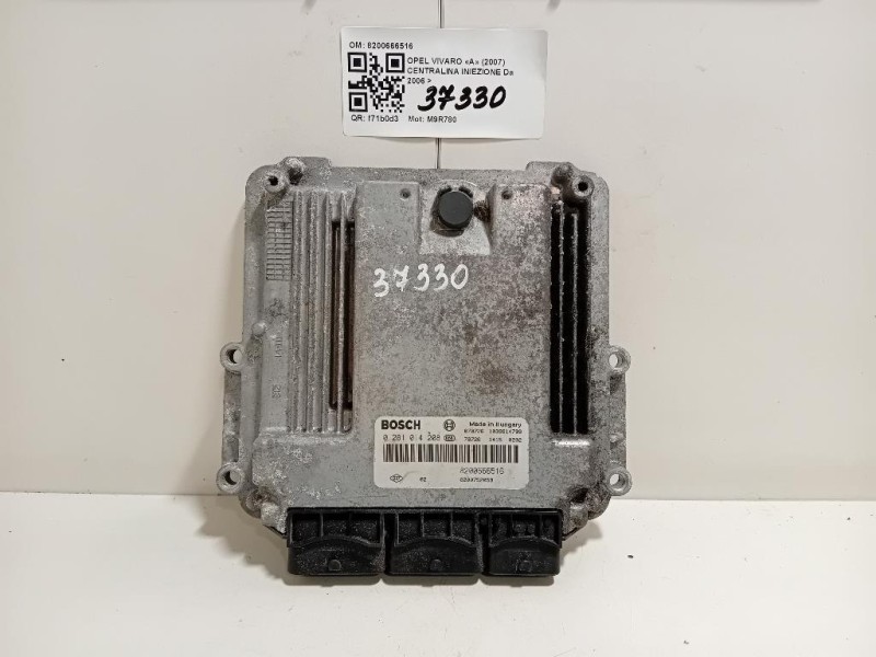 Centralina Iniezione 8200666516 Opel Vivaro A 2007