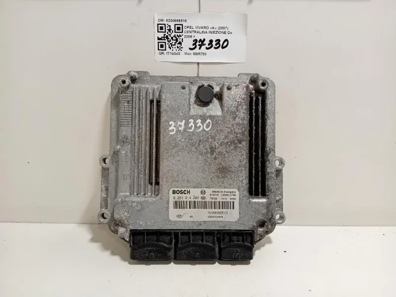 Centralina Iniezione 8200666516 Opel Vivaro A 2007