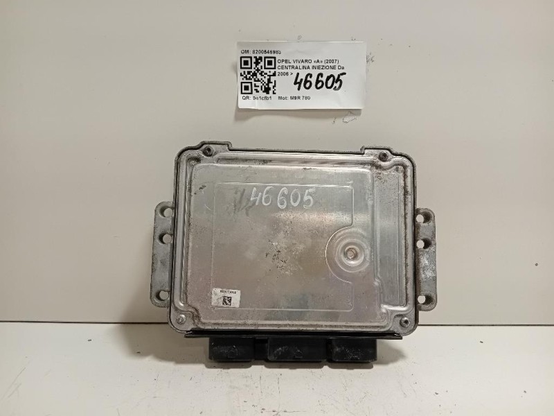 Centralina Iniezione 8200546983 Opel Vivaro A 2007