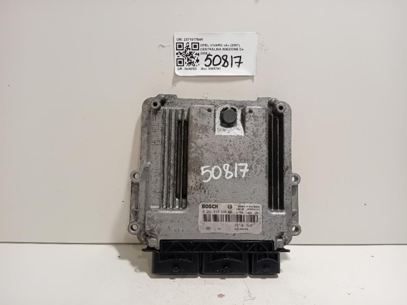 Centralina Iniezione 237101754R Opel Vivaro A 2007