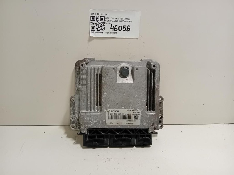 Centralina Iniezione 0 281 033 357 Opel Vivaro B 2015