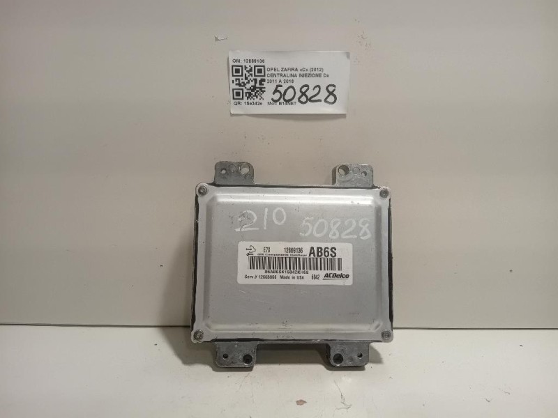 Centralina Iniezione 12669136 Opel Zafira C 2012