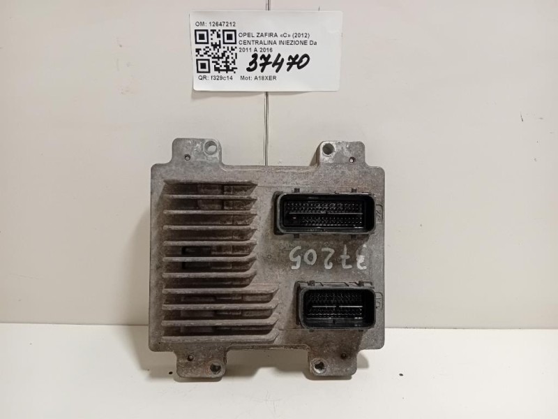 Centralina Iniezione 12647212 Opel Zafira C 2012