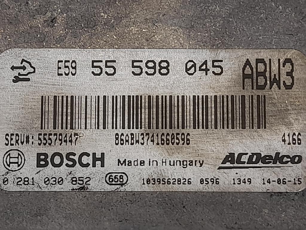 Centralina Iniezione E5955598045 Opel Zafira C 2012