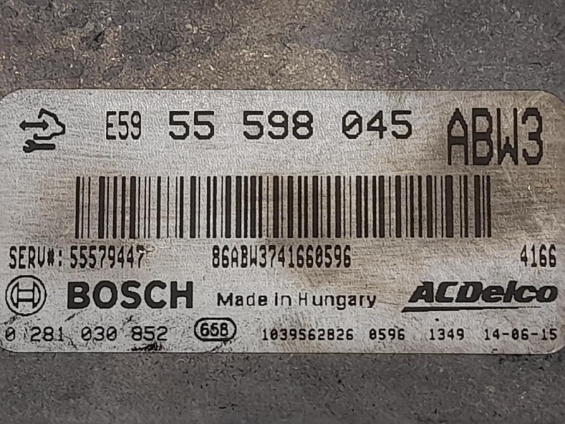 Centralina Iniezione E5955598045 Opel Zafira C 2012