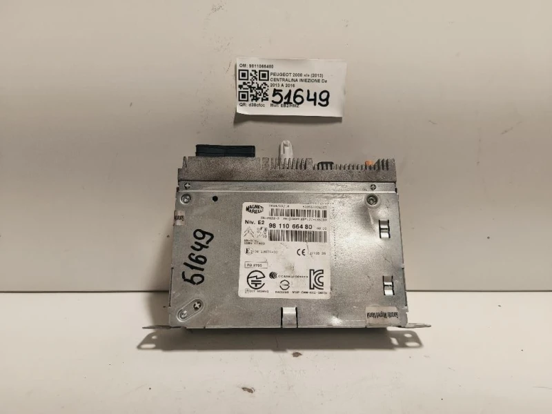 Centralina Iniezione 9811066480 Peugeot 2008 I 2013