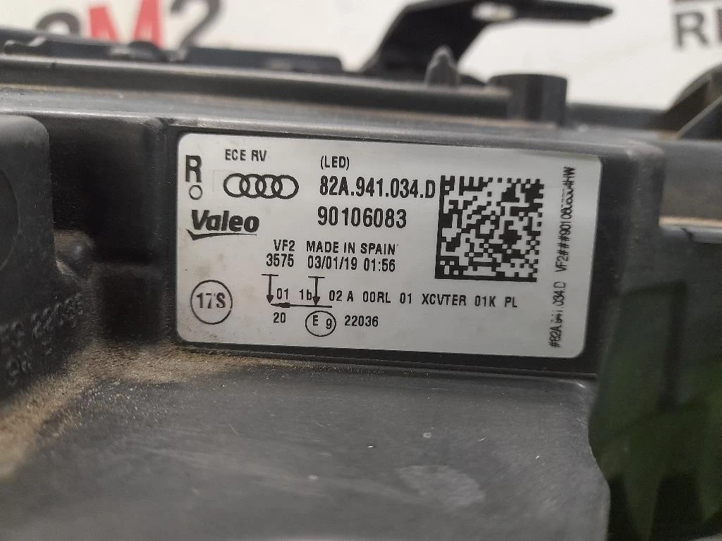 Proiettore ANT DX 82A941034D Audi A1 GBA Sportback 2018