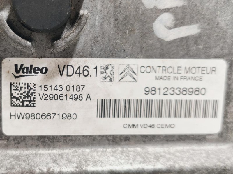 Centralina Iniezione 9812338980 Peugeot 2008 I 2013