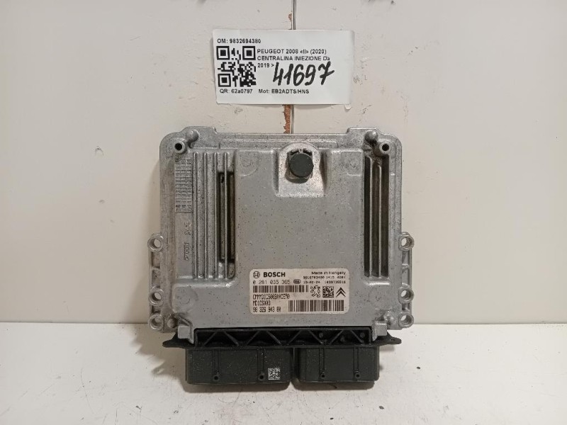 Centralina Iniezione 9832694380 Peugeot 2008 II 2020