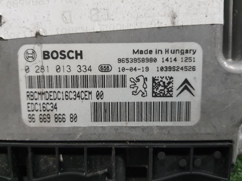 Centralina Iniezione 9666986680 Peugeot 3008 I 2009