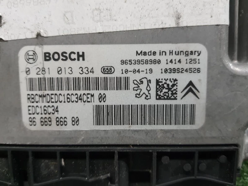 Centralina Iniezione 9666986680 Peugeot 3008 I 2009