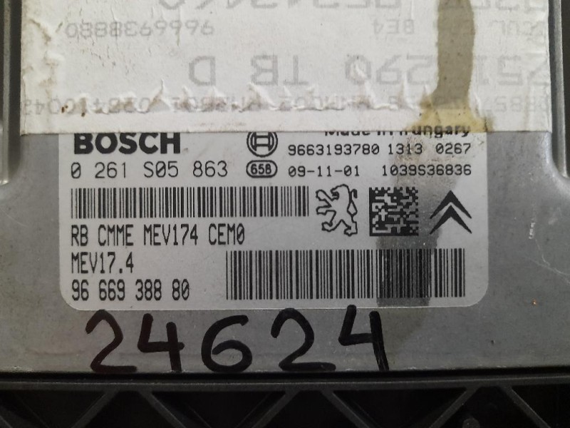 Centralina Iniezione 9663193780 Peugeot 3008 I 2009