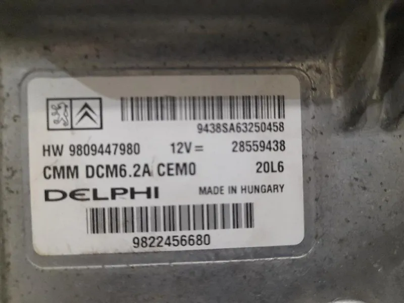 Centralina Iniezione 9809447980 9822456680 Peugeot 3008 I 2013