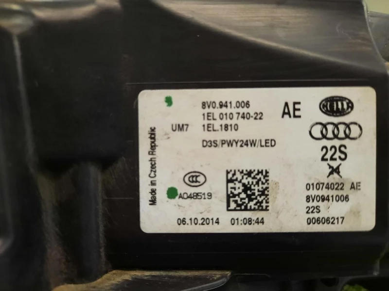 Proiettore ANT DX 8V0941006AE Audi A3 8V1 2012