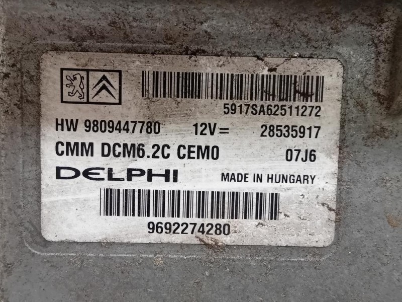 Centralina Iniezione 9809447780 Peugeot Boxer III 2014