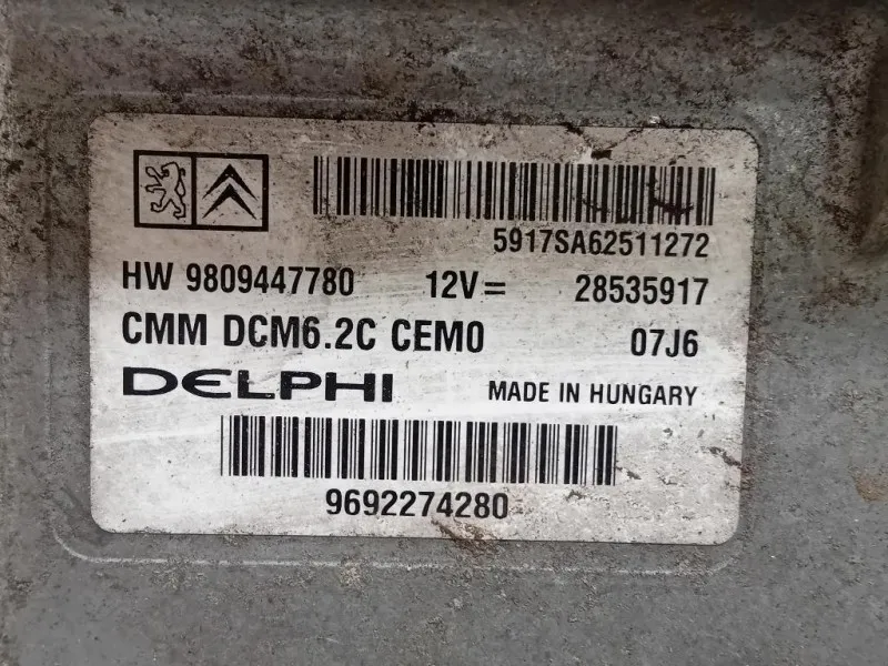 Centralina Iniezione 9809447780 Peugeot Boxer III 2014