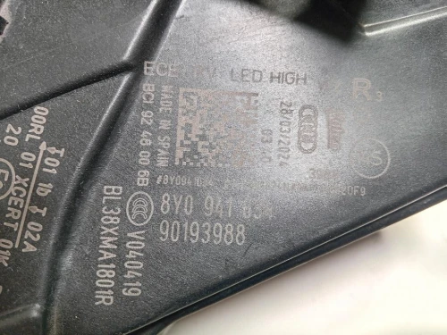 Proiettore ANT DX 8Y0941034 Audi A3 8YA Sportback 2019