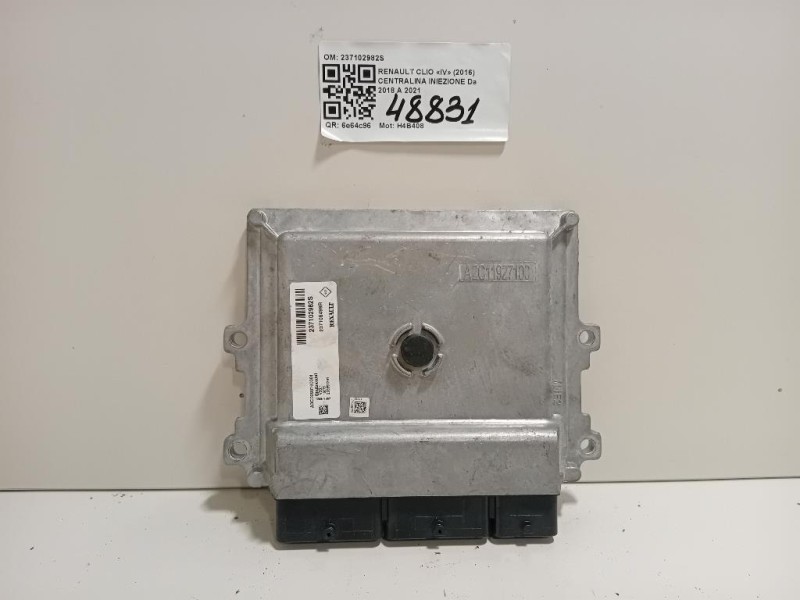 Centralina Iniezione 237102982S Renault CLIO IV 2016