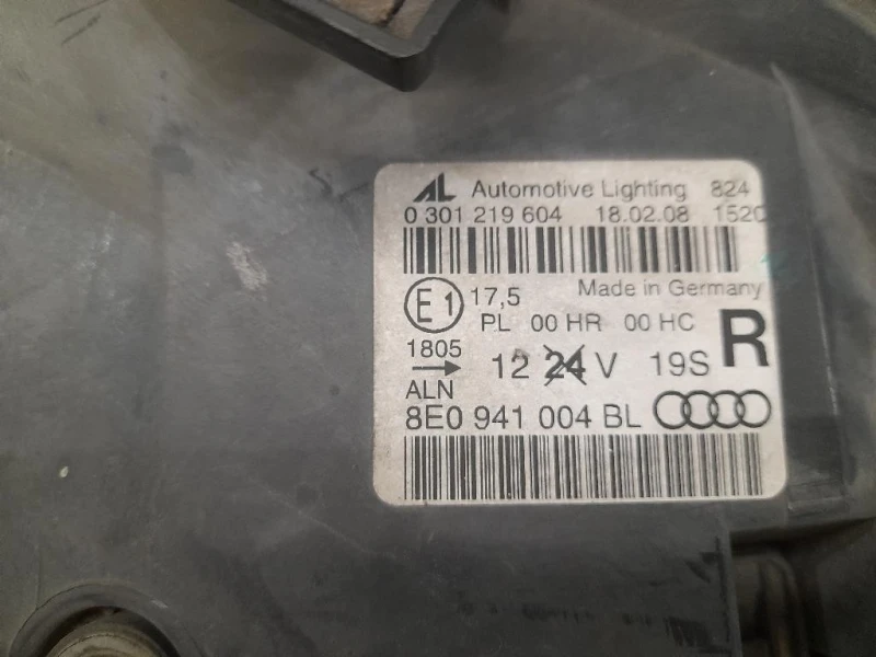 Proiettore ANT DX 8E0941004BL Audi A4 8ED Avant 2005