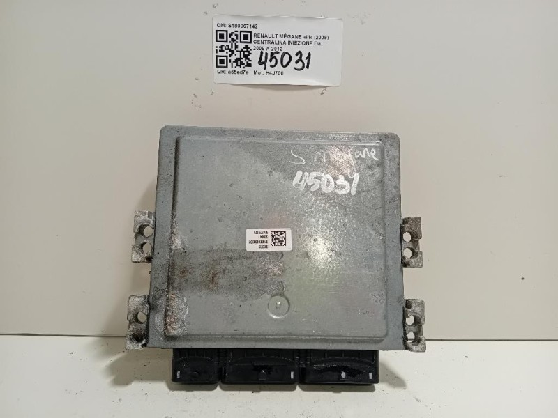Centralina Iniezione S180067142 Renault Mégane III 2009