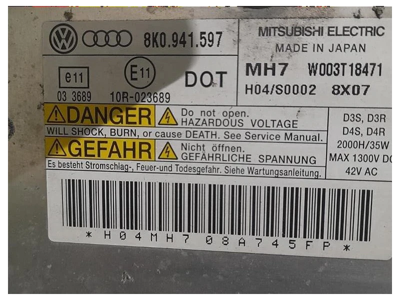 Proiettore ANT DX 8K0941004 Audi A4 8K2 2008