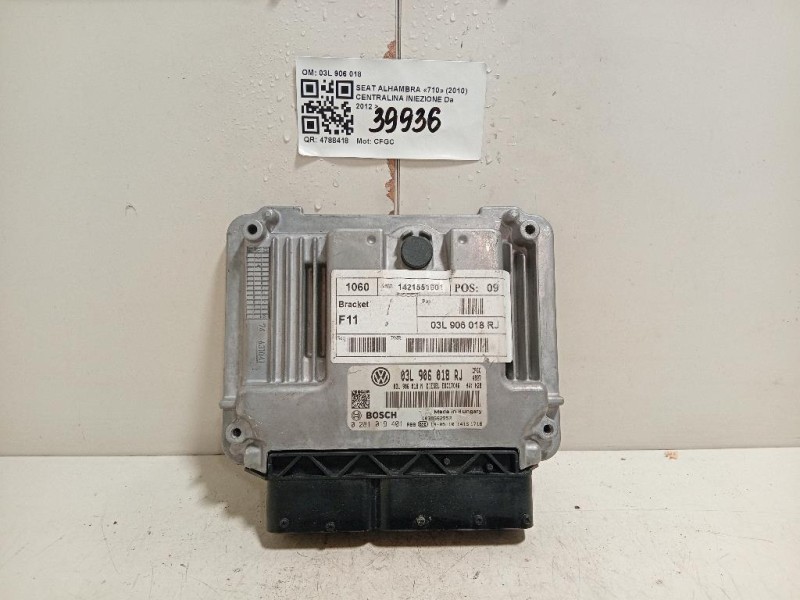 Centralina Iniezione 03L 906 018 Seat Alhambra 710 2010