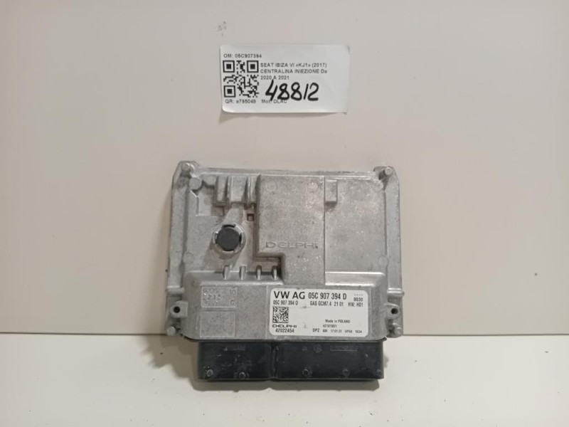 Centralina Iniezione 05C907394 Seat Ibiza VI KJ1 2017