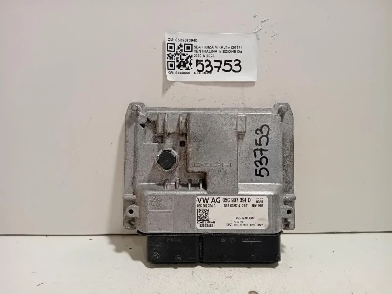 Centralina Iniezione 05C907394D Seat Ibiza VI KJ1 2017