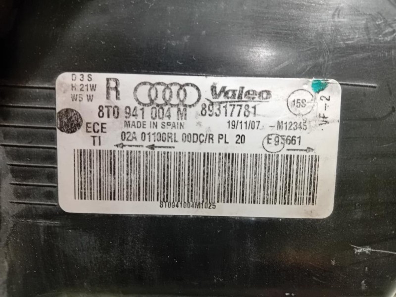 Proiettore ANT DX 8T0941004 M DESTRO DX XENON Audi A5 8T3 2008