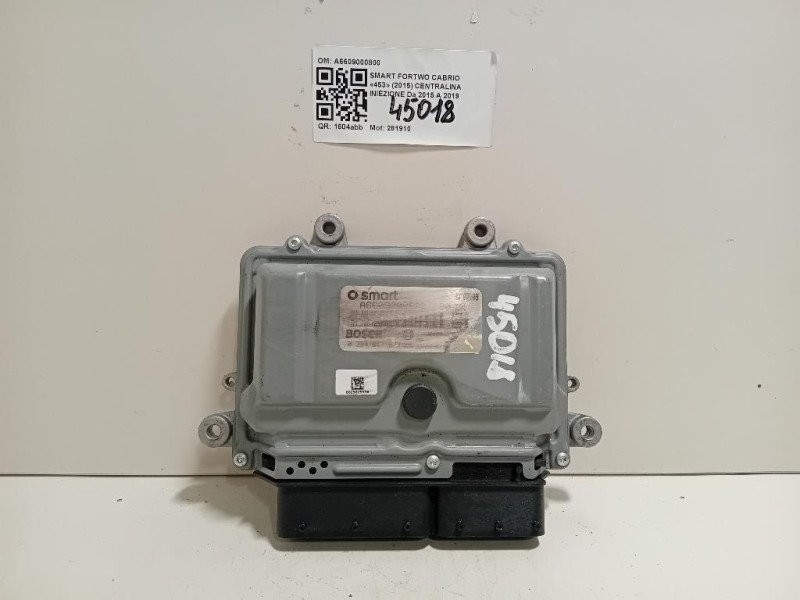 Centralina Iniezione A6609000800 Smart Fortwo Cabrio 453 2015
