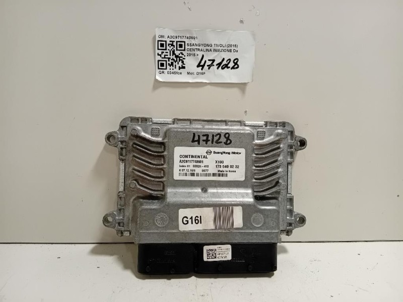 Centralina Iniezione 1735400232 A2C9717740601 Ssangyong Tivoli 2015