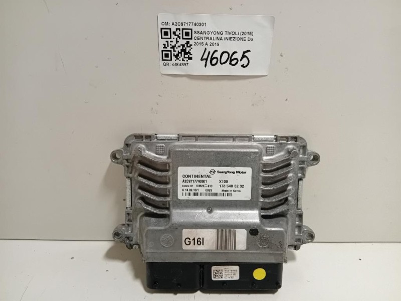 Centralina Iniezione A2C9717740301 Ssangyong Tivoli 2015