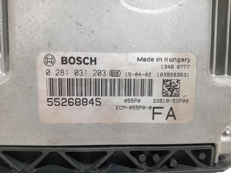 Centralina Iniezione 55268845 Suzuki SX4 S-cross 2016