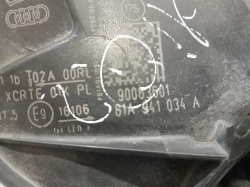 Proiettore ANT DX 81A941034A Audi Q2 GAB 2016