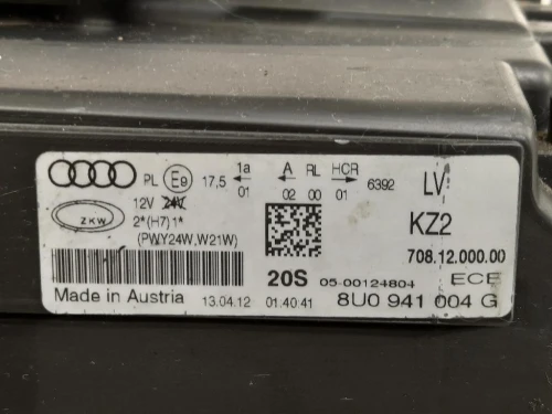 Proiettore ANT DX 8U0941004G Audi Q3 8UB 2012