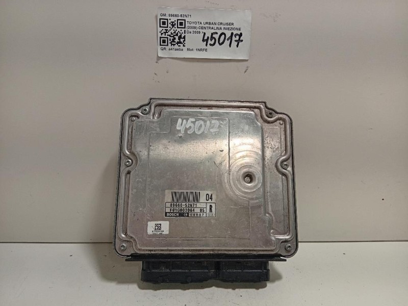 Centralina Iniezione 89660-52N71 Toyota Urban Cruiser 2009